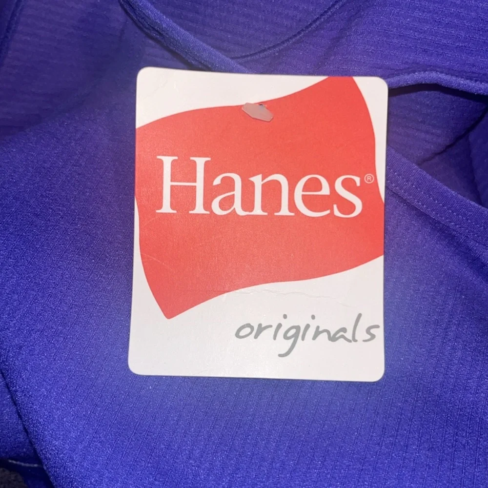 Hanes Women's Originals Ribbed Crop Bralette